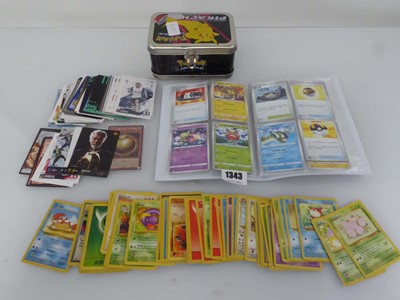 Lot Assortment of trading cards to include Pokémon,...