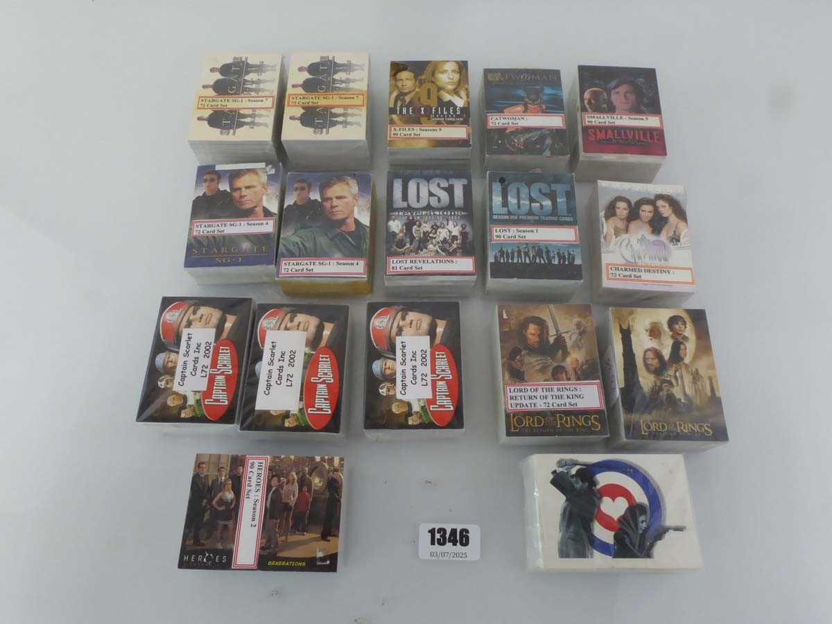 Lot Assortment of complete trading card sets to...