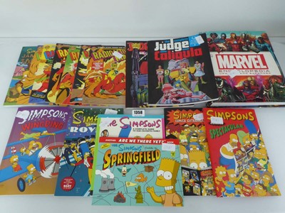 Lot Qty of Simpsons comic books, Radioactive man...