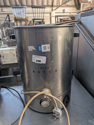 Lot 236 - Baby Burko hot water urn