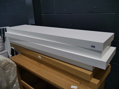 Lot 1204 - Quantity of floating shelves