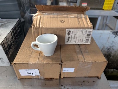 Lot 241 - 5 boxes of 6 porcelite espresso cups (30 in...