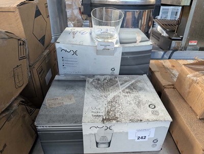 Lot 242 - 3 boxes of nude 410cm glasses