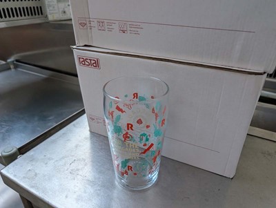Lot 8 - 4 boxes of 12 Rastal pint glasses (48 in total)