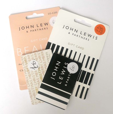 Lot 4 - John Lewis (x4) - Total face value £165