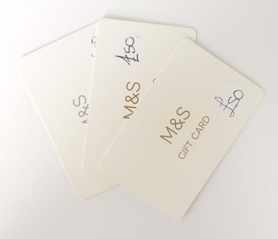 Lot 5 - Marks & Spencer (x3) - Total face value £200
