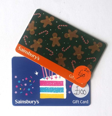 Lot 10 - Sainsbury (x2) - Total face value £120