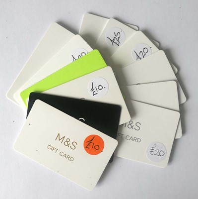 Lot 35 - Marks & Spencer (x12) - Total face value £215