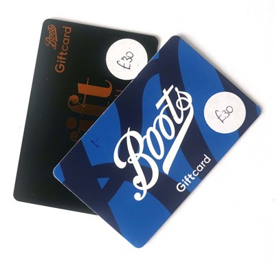 Lot 54 - Boots (x2) - Total face value £60