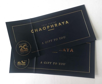 Lot 60 - Chaophraya (x1) - Total face value £100