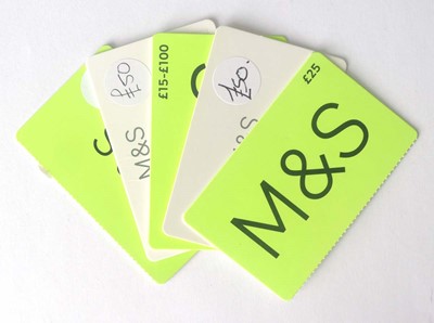 Lot 78 - Marks & Spencer (x5) - Total face value £225