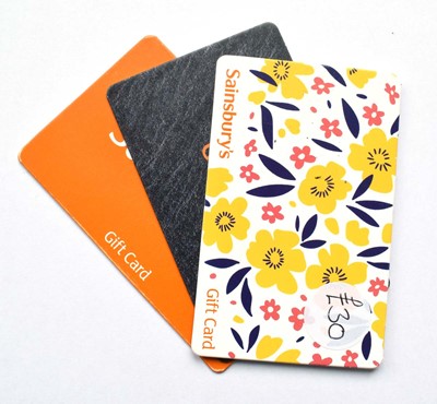 Lot 82 - Sainsbury (x3) - Total face value £100