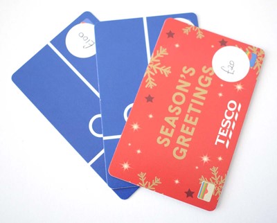 Lot 150 - Tesco (x3) - Total face value £150