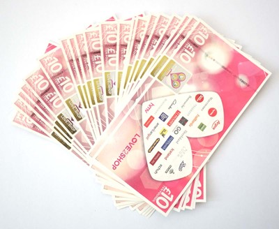 Lot 154 - Love 2 Shop (x1) - Total face value £200