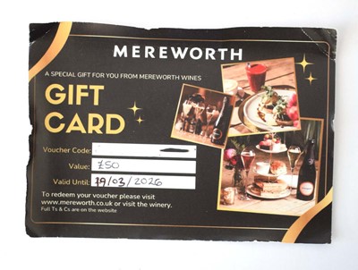 Lot 212 - Mereworth (x1) - Total face value £50