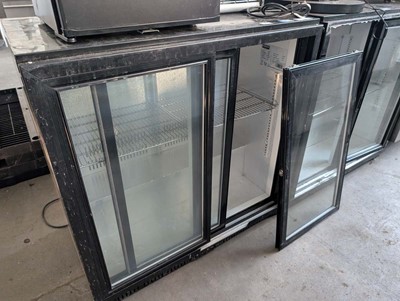 Lot 21 - 2 undercounter 2 door display fridges