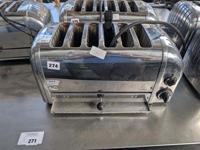 Lot 274 - Dualit 6 slice commercial toaster
