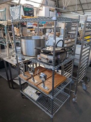 Lot 281 - 90cm 4 tier pot rack