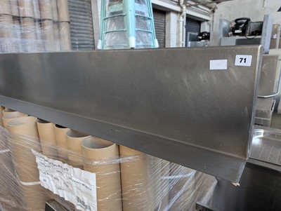 Lot 71 - 3 assorted wall mount stainless steel shelves,...
