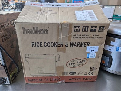 Lot 77 - Hallco rice cooker