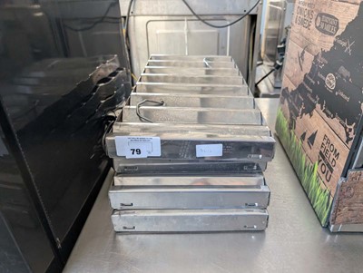 Lot 79 - 4 cooker hood filters, stamped City of New...