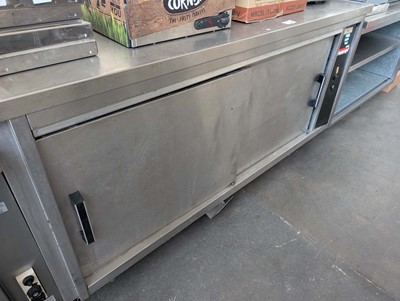 Lot 80 - 180cm sliding door hot cupboard with...