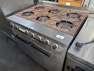 Lot 89 - 90cm gas Falcon 6 burner cooker with 2 door...