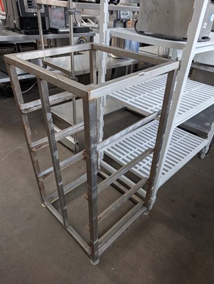 Lot 303 - 60cm stainless steel tray rack