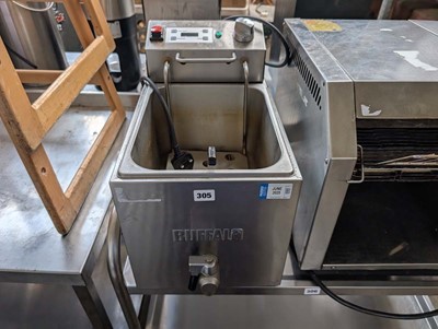 Lot 305 - 28cm electric Buffalo single tank fryer with...