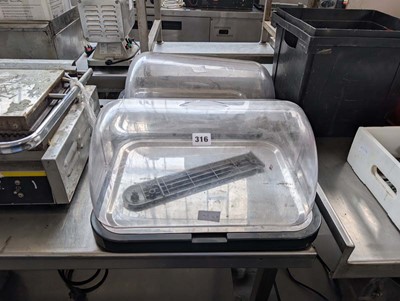 Lot 316 - 2 benchtop ambient food displays