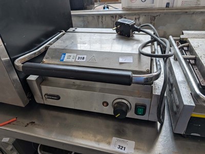 Lot 318 - 40cm electric Henby double contact grill