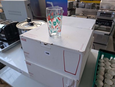 Lot 106 - 4 boxes of Rastal Brent pint glasses (48 in...