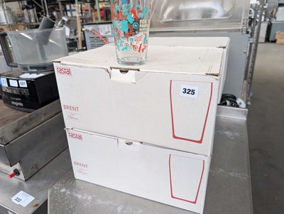 Lot 325 - 4 boxes of 12 Rastal Brent pint glasses (48 in...