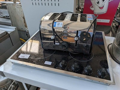 Lot 108 - 4 zone hob and 4 slice toaster