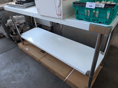 Lot 109 - 180cm stainless steel preparation table with...