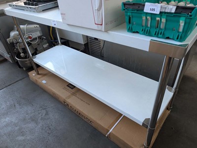 Lot 110 - 180cm stainless steel preparation table with...