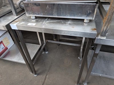 Lot 336 - 70cm stainless steel preparation table