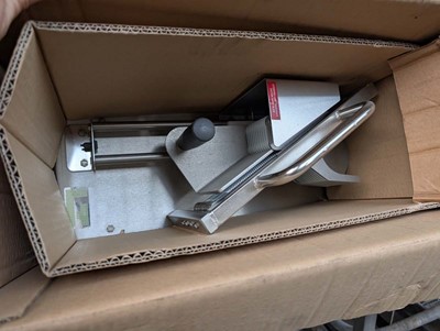 Lot 338 - CTX55 commercial tomato slicer, boxed