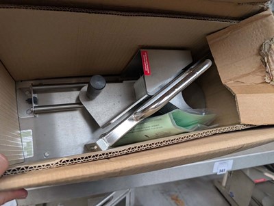 Lot 339 - CTX55 commercial tomato slicer, boxed