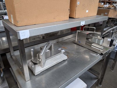 Lot 341 - 20cm stainless steel preparation table with...