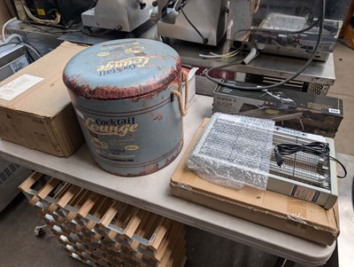 Lot 350 - Tabletop of assorted items including mandolin,...