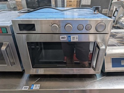 Lot 353 - 47cm Samsung commercial microwave oven