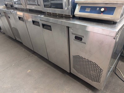 Lot 358 - 180cm 3 door counter fridge