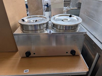 Lot 360 - 2 pot wet well bain maries
