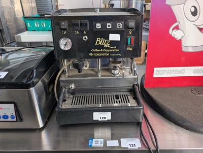 Lot 129 - Blitz coffee cappuccino coffee machine