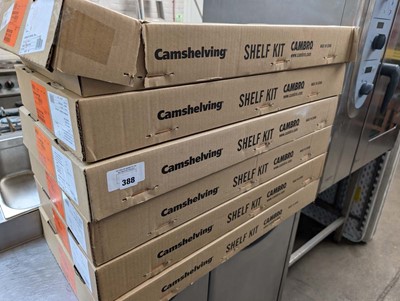 Lot 388 - 6 Cambro Cam Shelving shelf kits