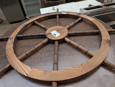 Lot 396 - Ornamental ships wheel