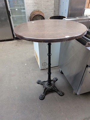 Lot 397 - Tall pub table