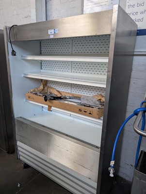Lot 175 - 126cm open front multi-deck display fridge