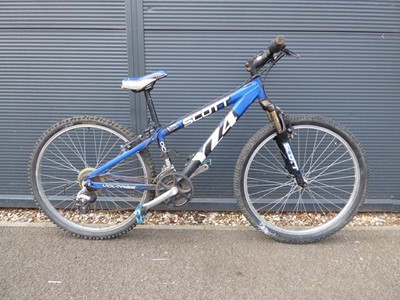 Lot 4041 - Scott Y74 blue mountain bike